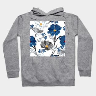 Flower Doted Design Hoodie